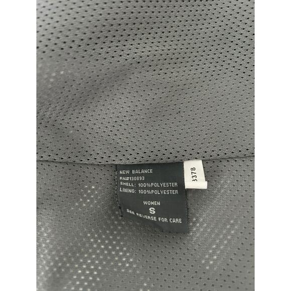 New Balance Women’s Gray Hooded Active Jacket –Size Small, Full Zip, Long Line - Picture 5 of 6